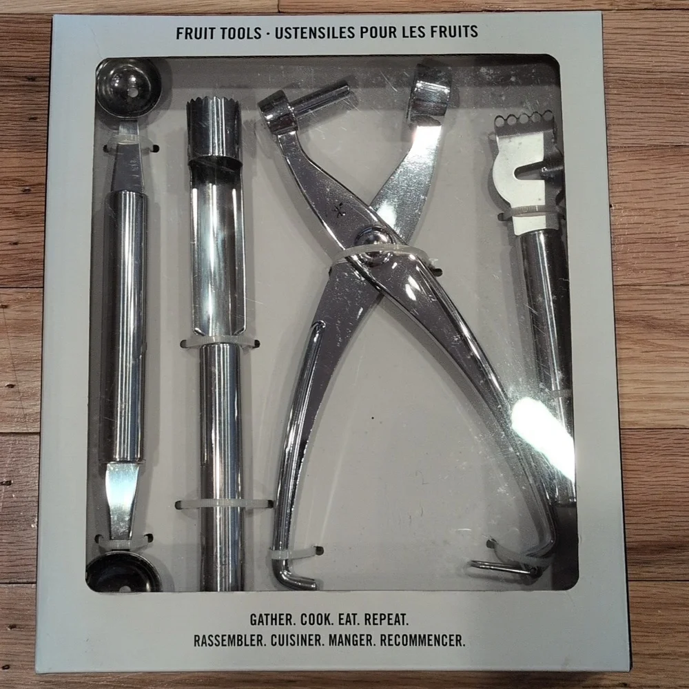 Williams And Sonoma Silver Kitchen Fruit Tool Set
